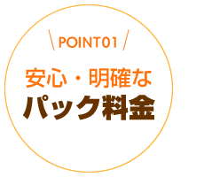 わかりやすいパック料金